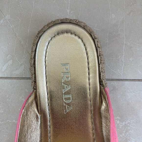Prada pink size 7 slip on mules. - Picture 5 of 8